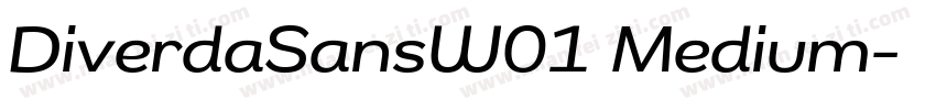 DiverdaSansW01 Medium字体转换